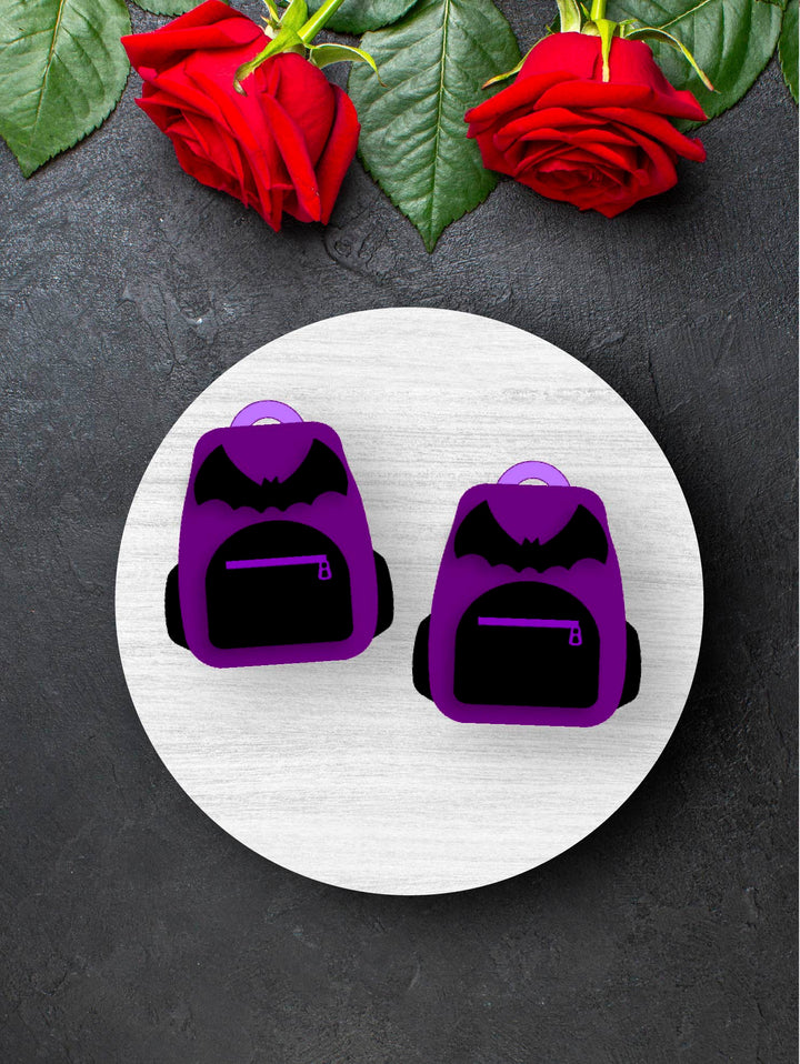 Spooky Backpack Earrings- Digital Cut File