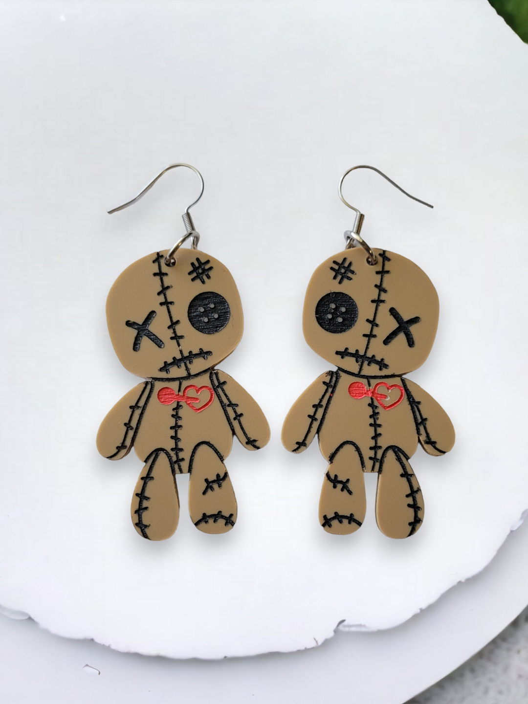 Cute Voodoo Doll Earrings- Digital Cut File