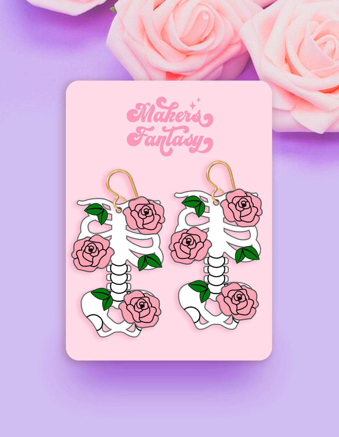 Lovely Bones Earrings- Digital Cut File