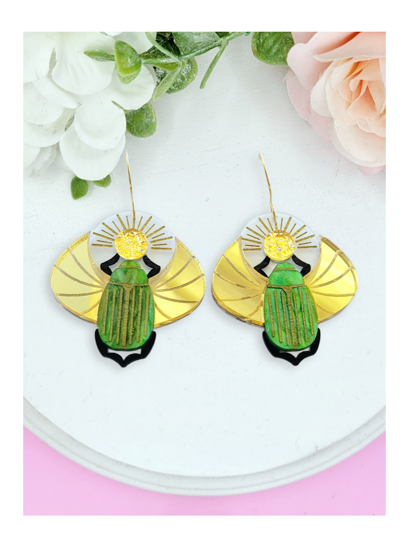 Scarab Beetle Earrings Digital Cut File Maker s Fantasy Scarab beetle earrings digital cut file maker s fantasy