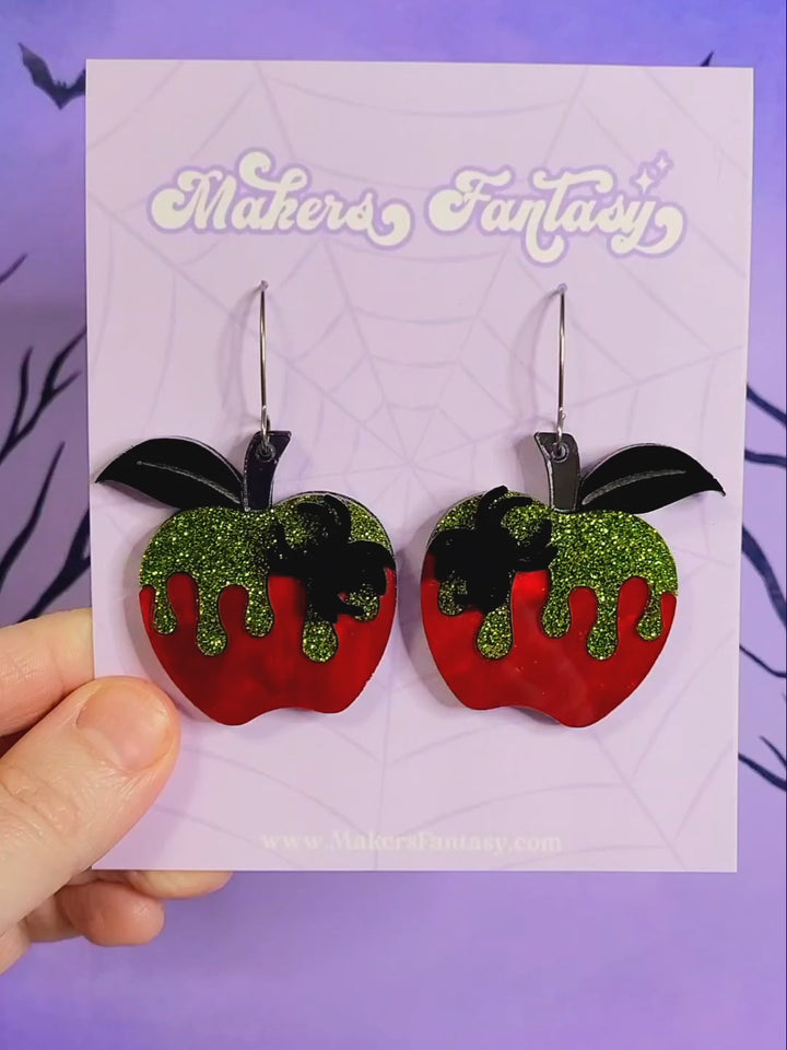 Poisoned Apple Earrings- Digital Cut File
