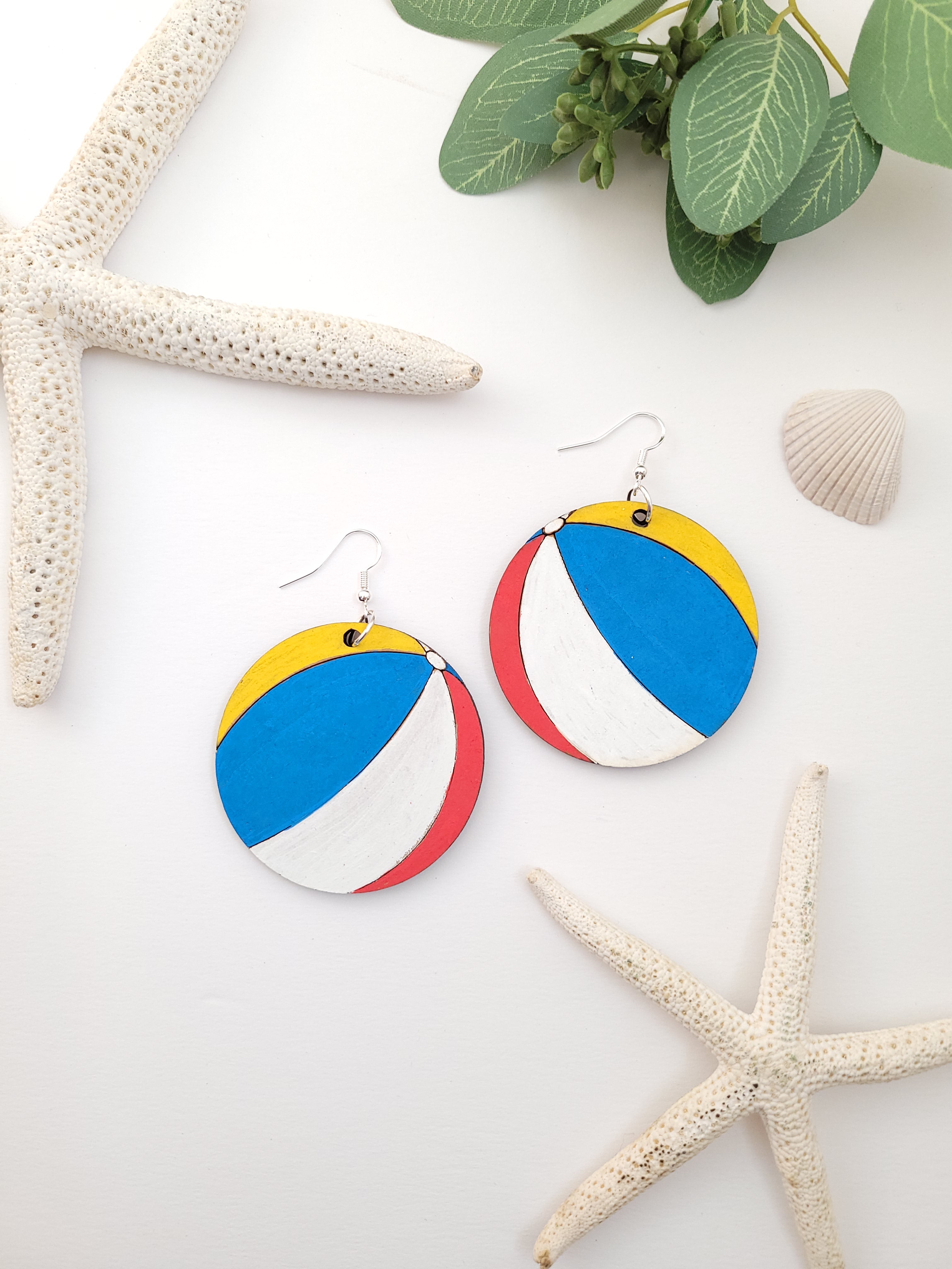 Beach deals ball earrings