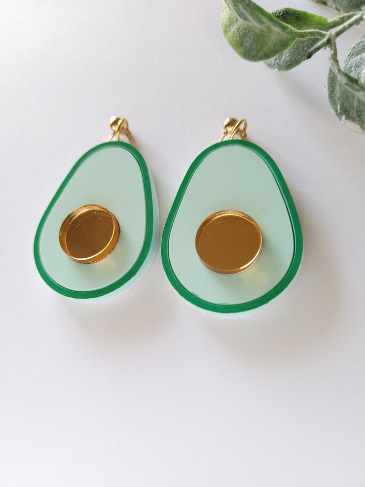 Avocado Earrings- Digital Cut File