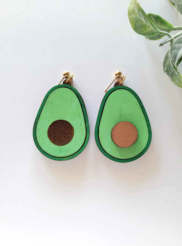 Avocado Earrings- Digital Cut File