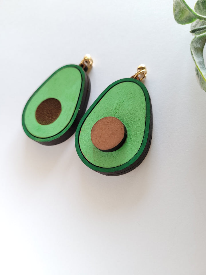 Avocado Earrings- Digital Cut File