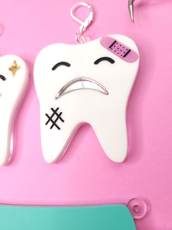 Teeth Earrings & Toothpaste Set