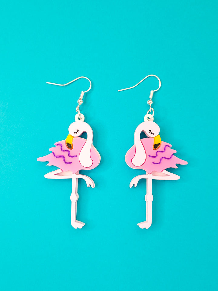 Flamingo Earrings- Digital Cut File