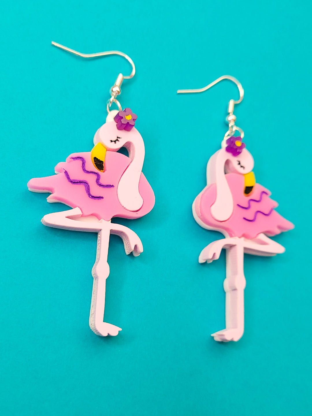 Flamingo Earrings- Digital Cut File