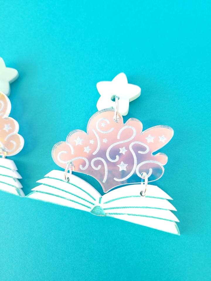 Magical Book Earrings- Digital Cut File