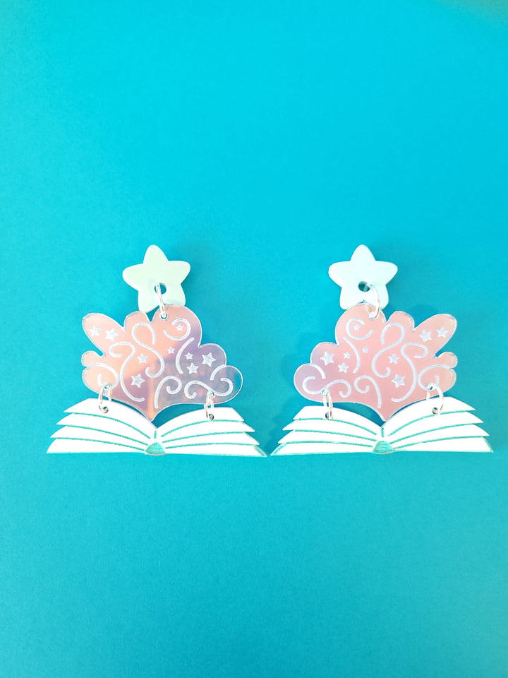 Magical Book Earrings- Digital Cut File