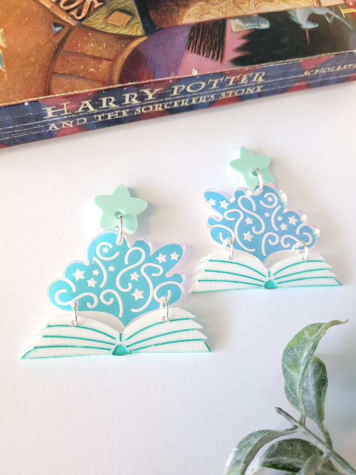 Magical Book Earrings- Digital Cut File