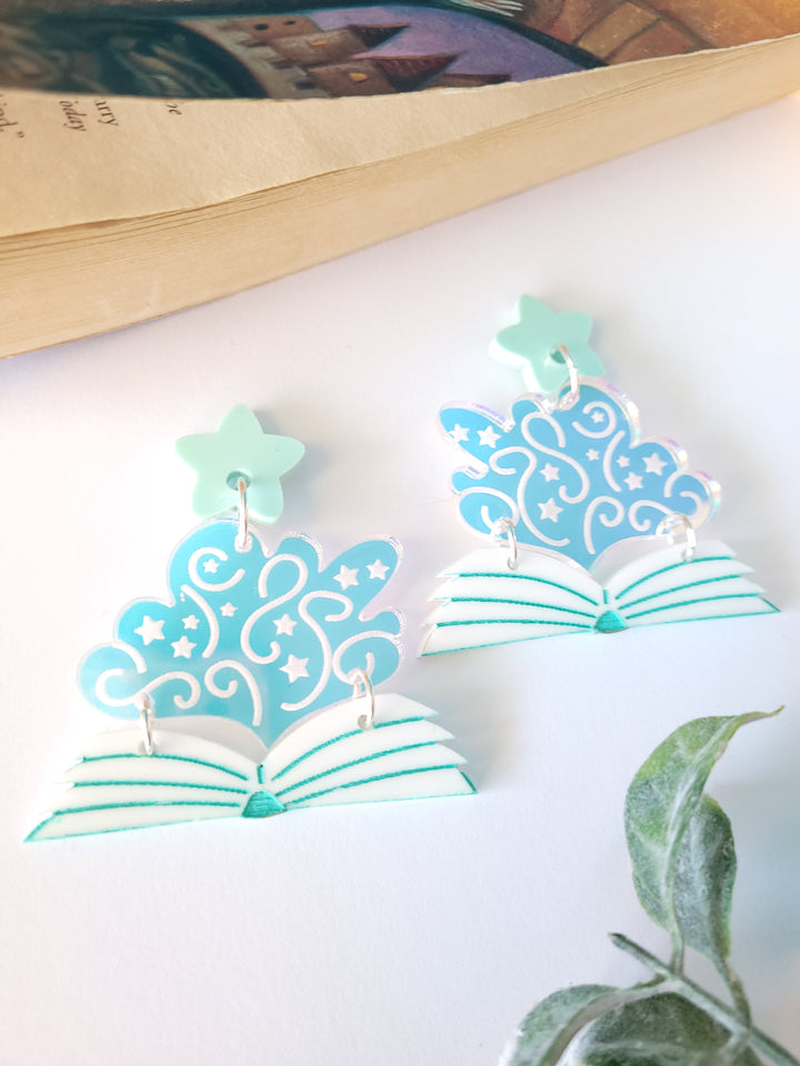 Magical Book Earrings- Digital Cut File