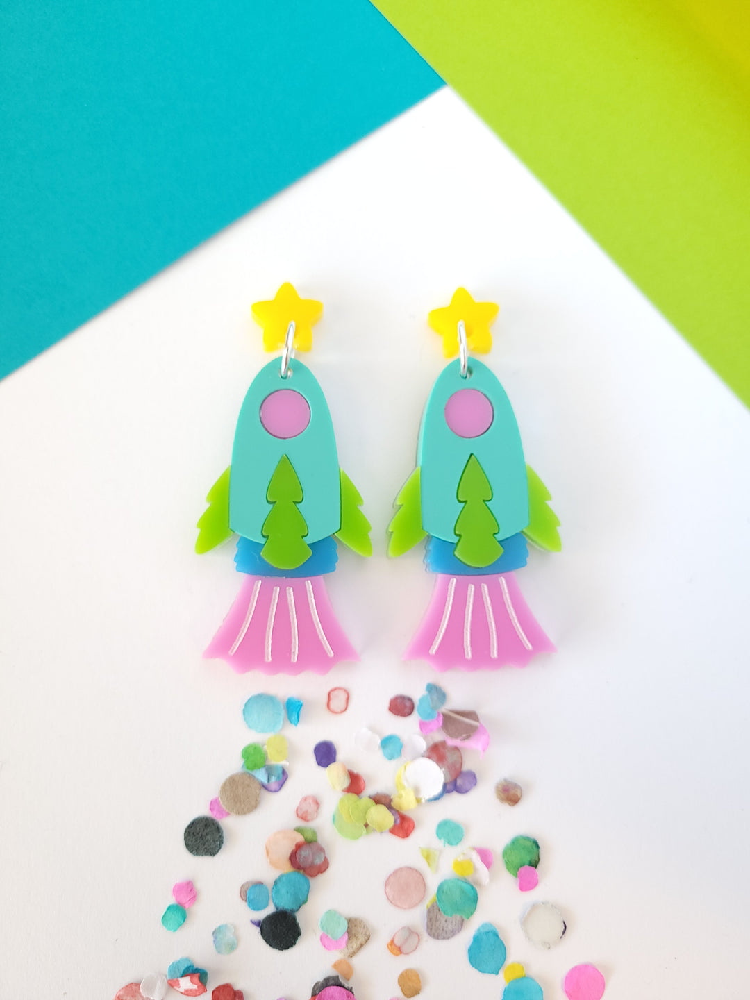 Spaceship Earrings- Digital Cut File