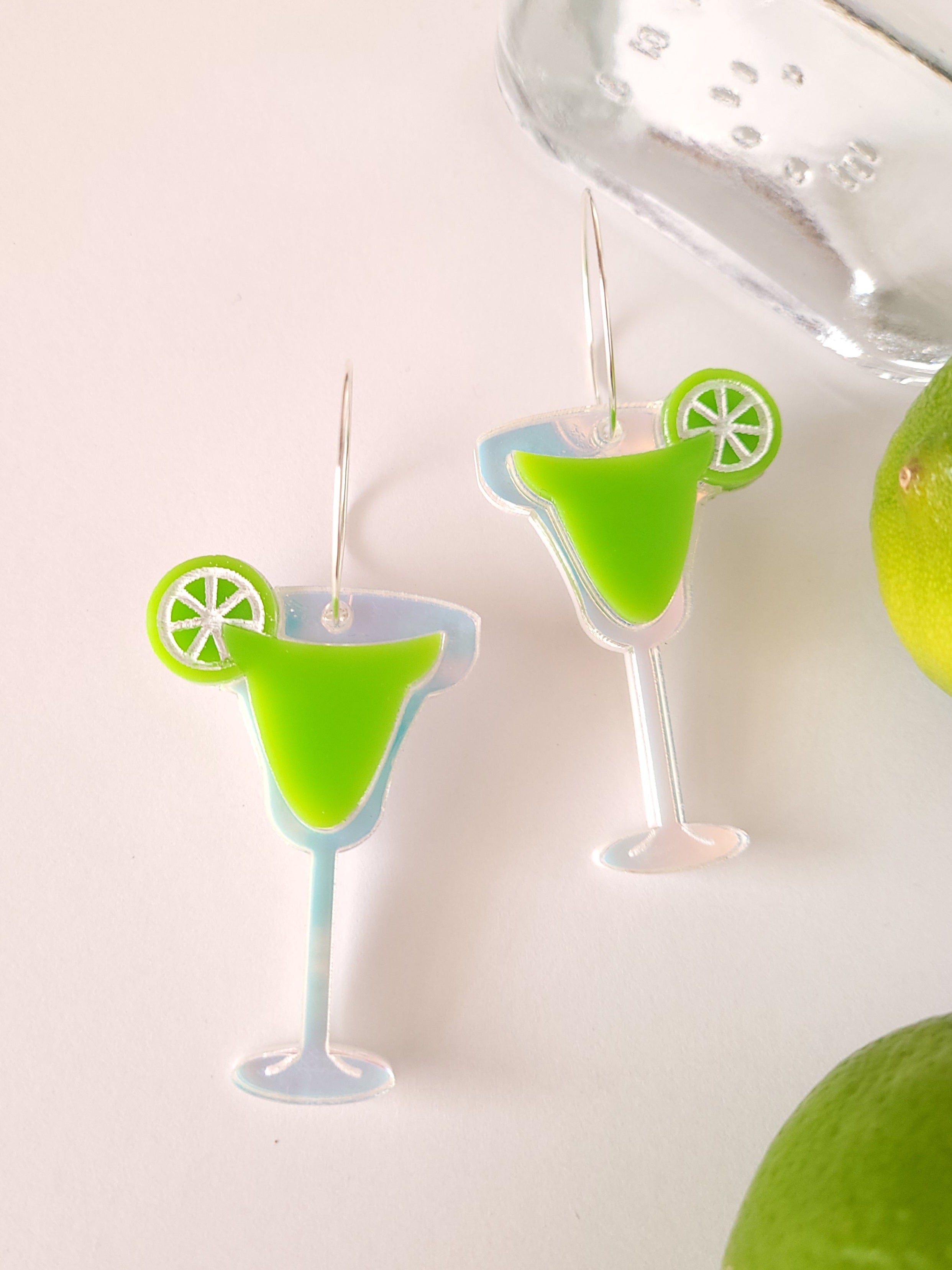 Margarita glass clearance earrings