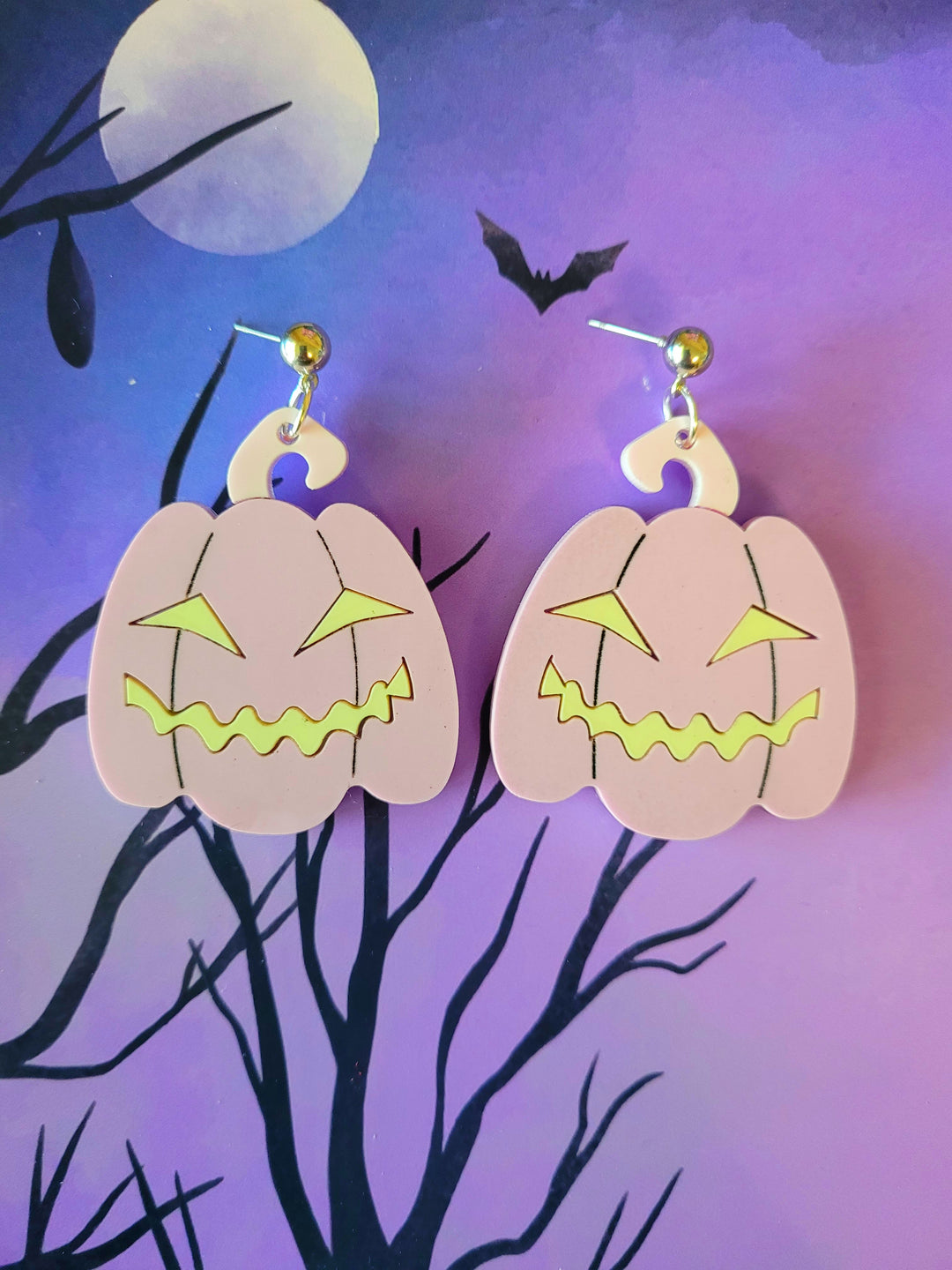 Jack O Lantern Earrings- Digital Cut File