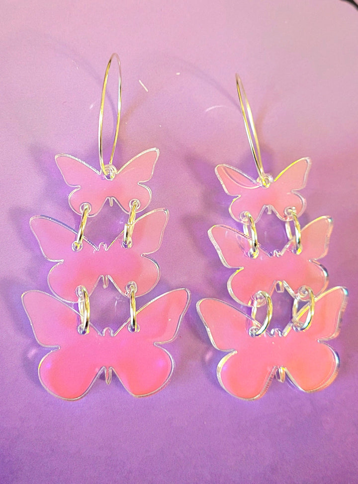 Stacked Butterfly Earrings- Digital Cut File