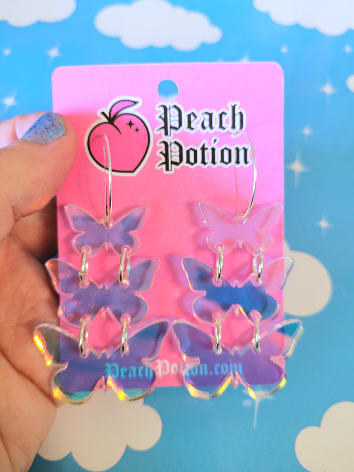 Stacked Butterfly Earrings- Digital Cut File