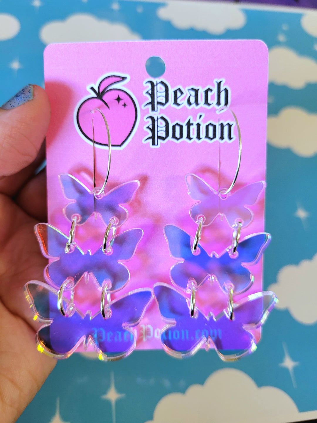 Stacked Butterfly Earrings- Digital Cut File