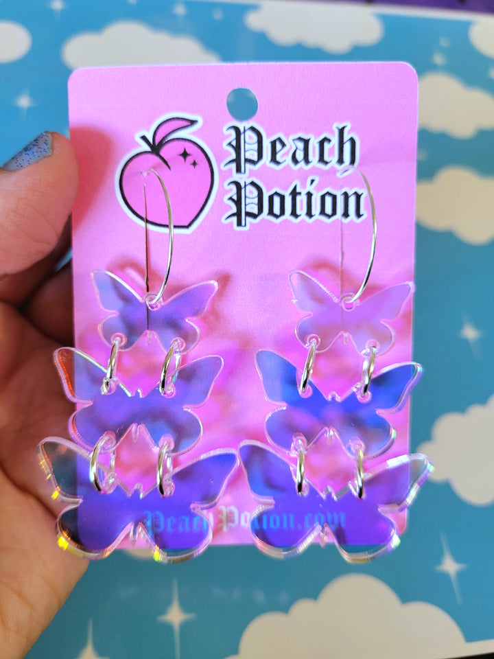 Stacked Butterfly Earrings- Digital Cut File