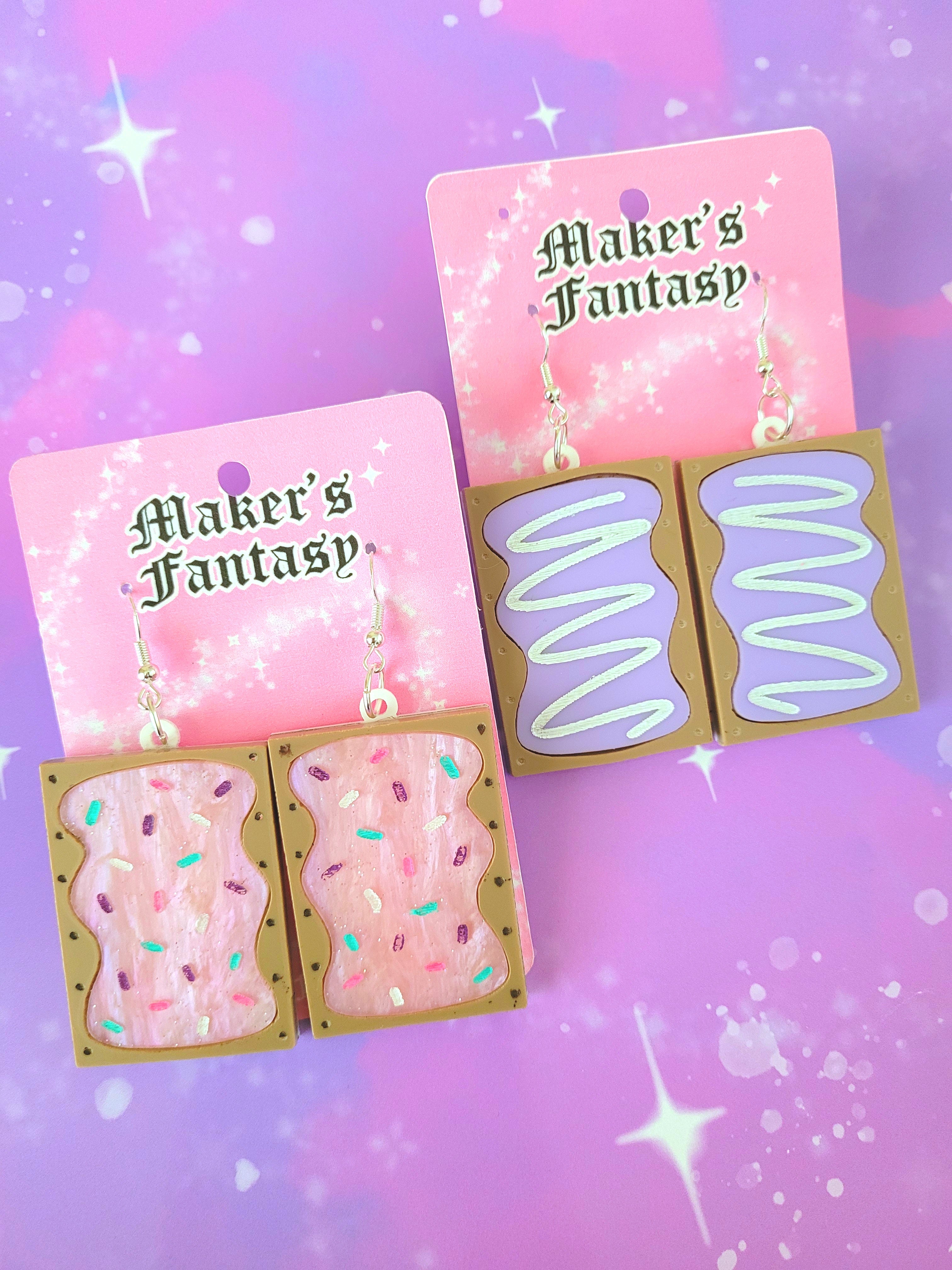 Toaster Pastry Earrings Maker's Fantasy