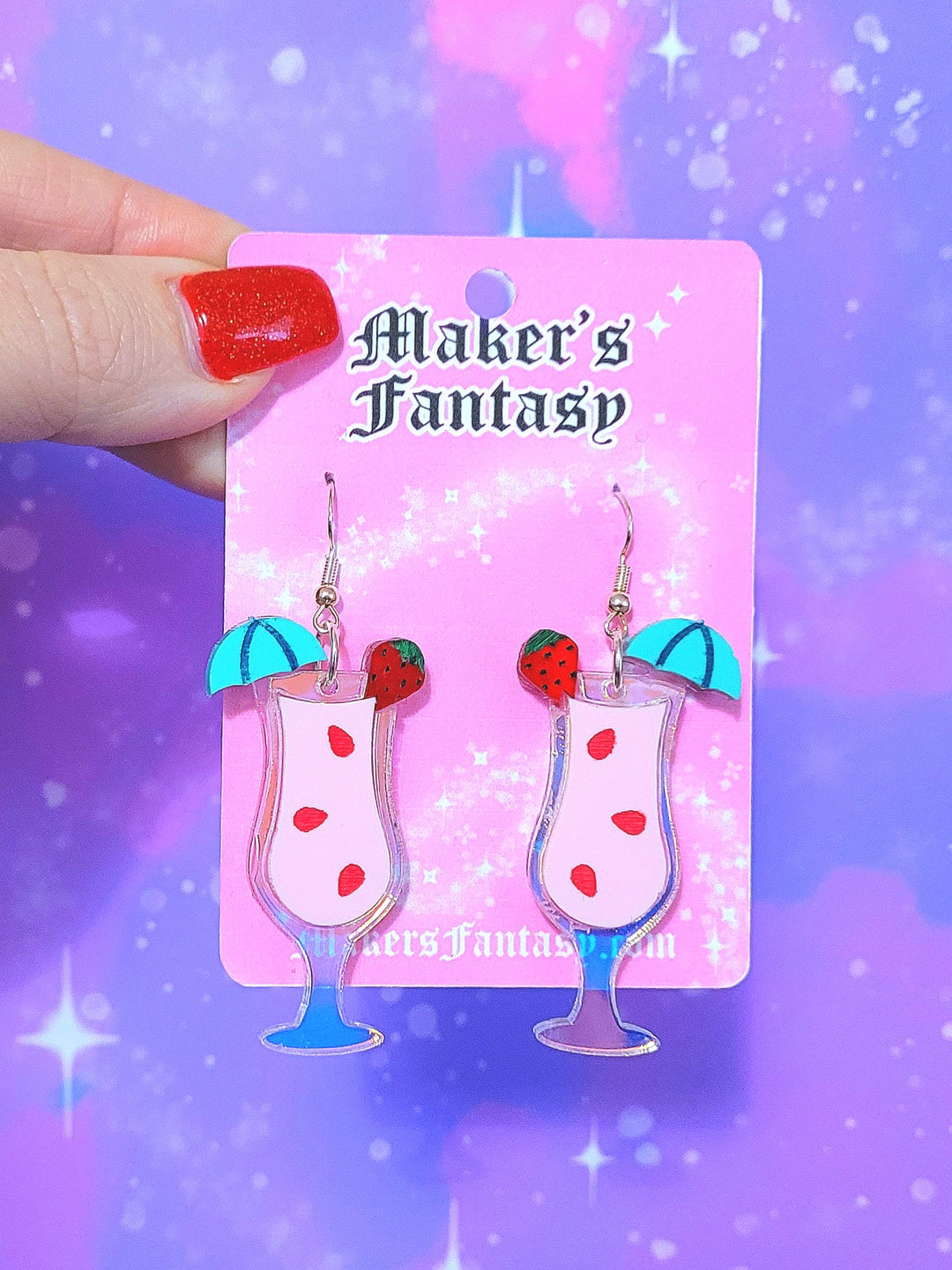 Strawberry Daiquiri Earrings