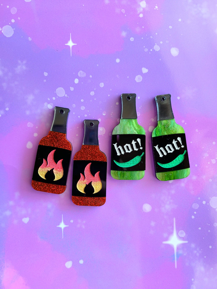 Hot Sauce Earrings- Digital Cut File
