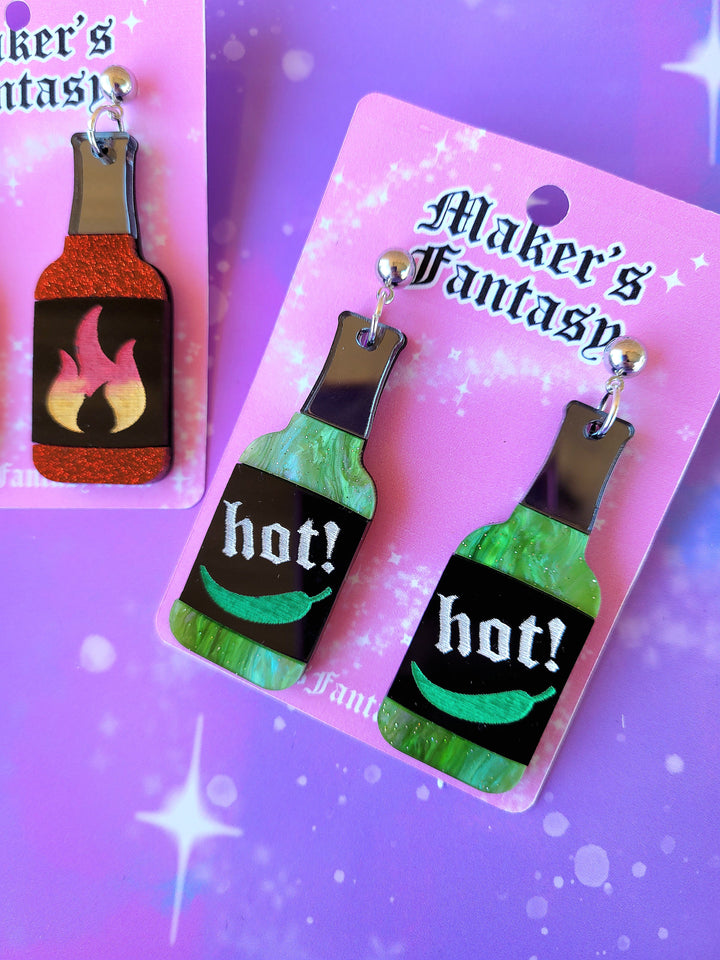 Hot Sauce Earrings- Digital Cut File