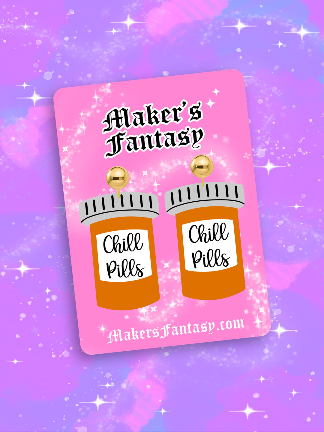 Chill Pill Earrings- Digital Cut File- Digital Cut File