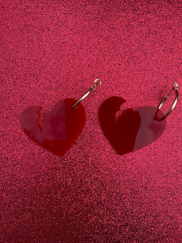 Broken Heart Earrings- Digital Cut File
