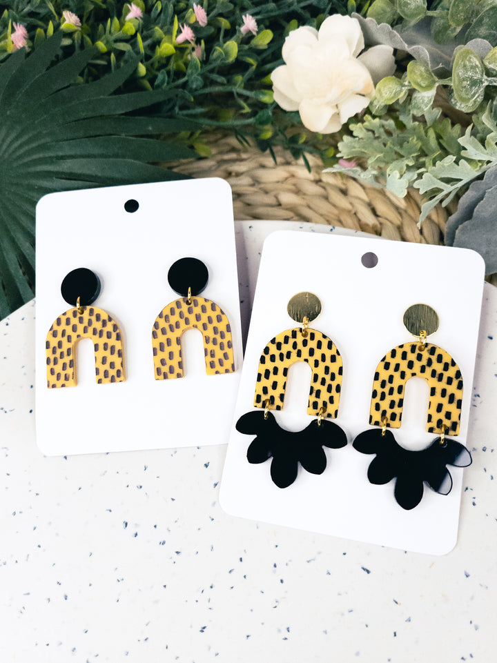 Speckled Arch Earrings- Digital Cut File